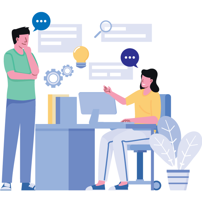 people conversation communication icon