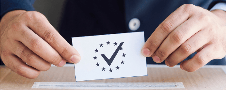 hands holding business card