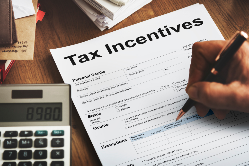 tax incentive document illustration