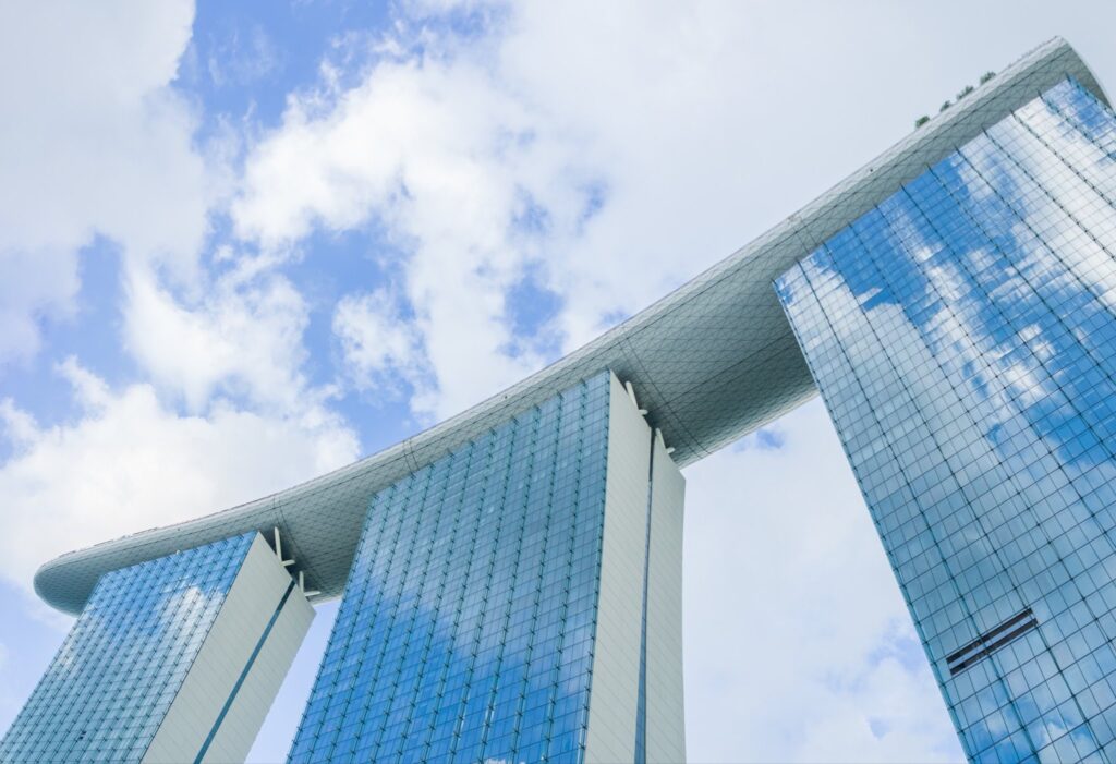 The Marina Bay Sands building representing the modern business environment to register a company in Singapore